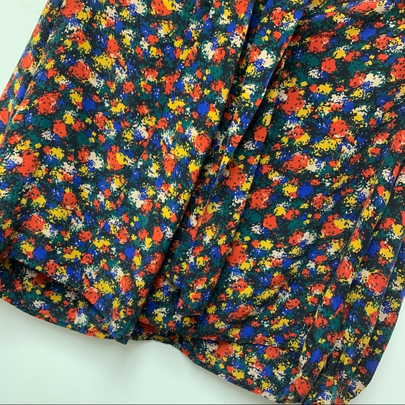 Vintage St Laurent Rive Gauche Print Silk Blouse - Picture 4 of 9